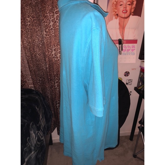 Croft & Barrow Blue Button Short Sleeve 💙 - Picture 12 of 14